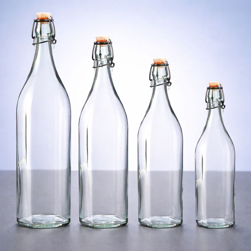 Flasche „SWING“ – 4-kant mit Bügelverschluss ab € 3,50