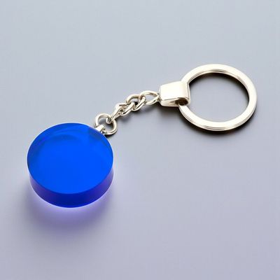 Glas Schlüsselanhänger rund im Etui