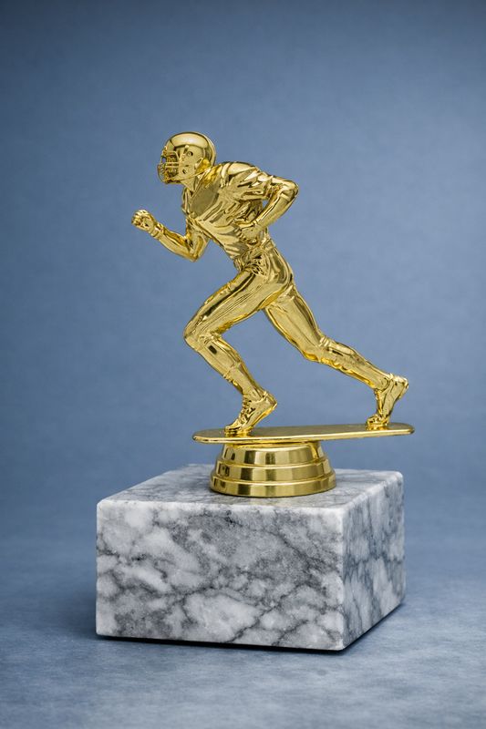 Schraubfigur American Football Spieler in Gold