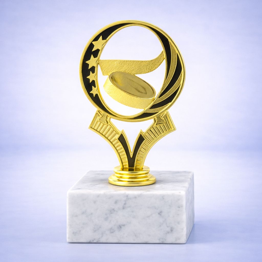 Eishockey Schraubfigur für Pokale und Marmorsockel