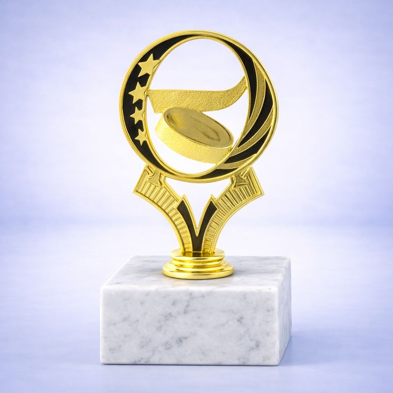 Eishockey Schraubfigur für Pokale und Marmorsockel