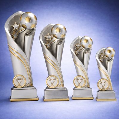 Fußballpokal Future Star Resin Trophy mit Ball und Stern Turnierpokal Greinecker Pokale Salzburg