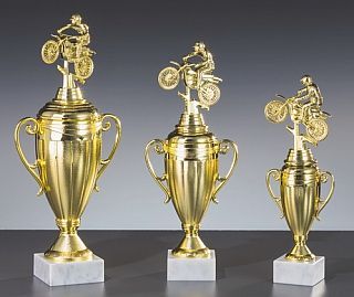 Schraubfigurencup Motocross Pokal „Holeshot“ ab € 17,00 Motocross Pokal Holeshot gold 3 Größen Schraubfigur Gravur