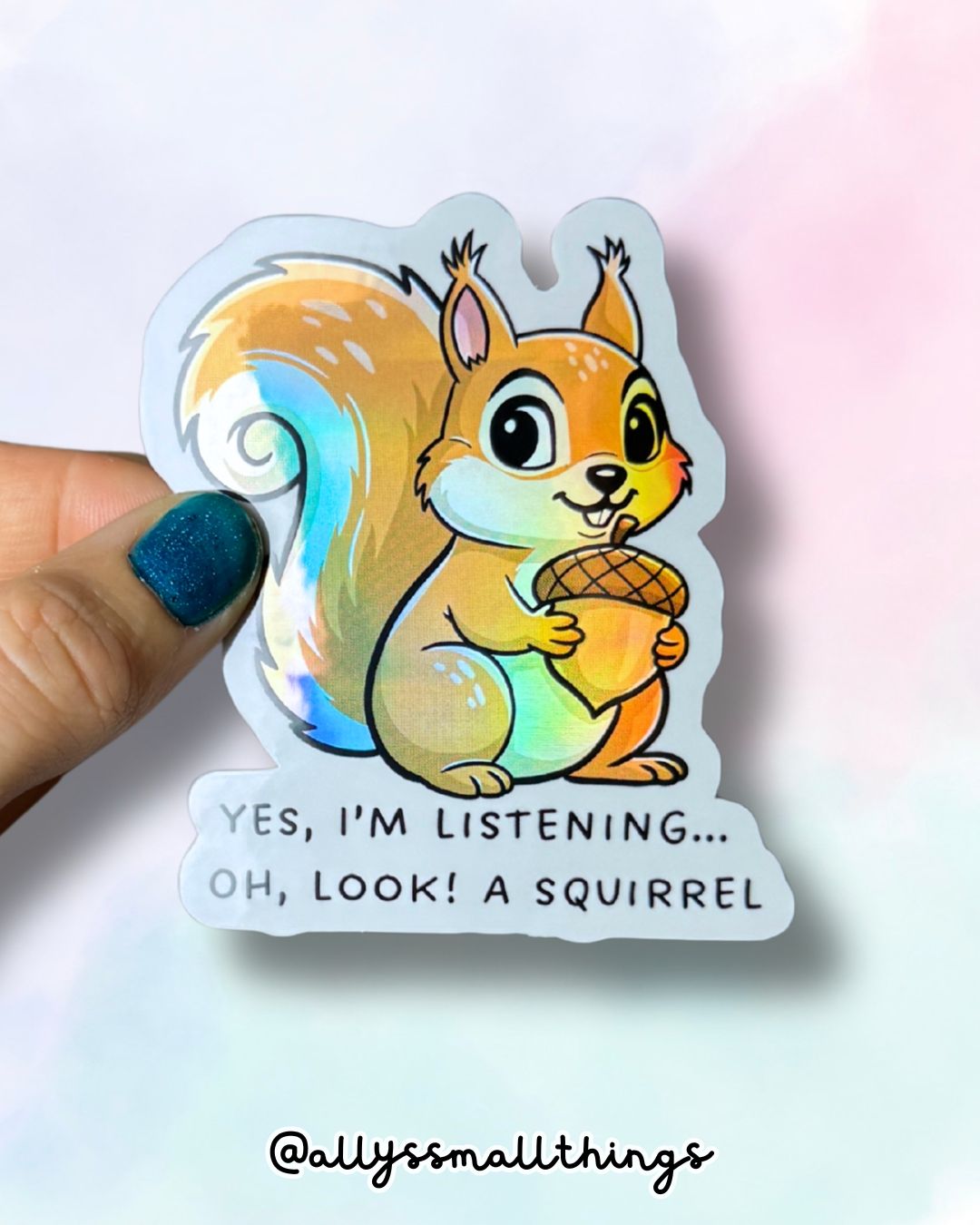 Eichhörnchen 🐿️ Sticker, Aufkleber, Neurodivergent, ADHS