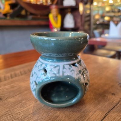 Ceramic Aroma Oil Burner - Green Bodhi