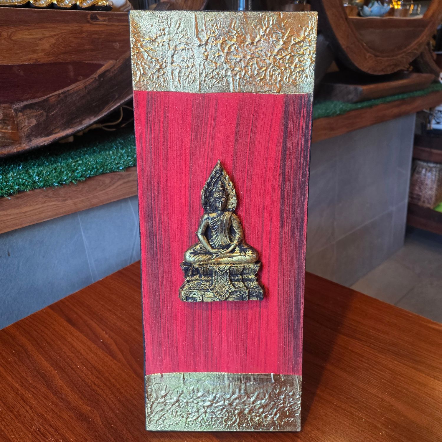 3D Acrylic painting on Canvas-Thursday buddha/Red