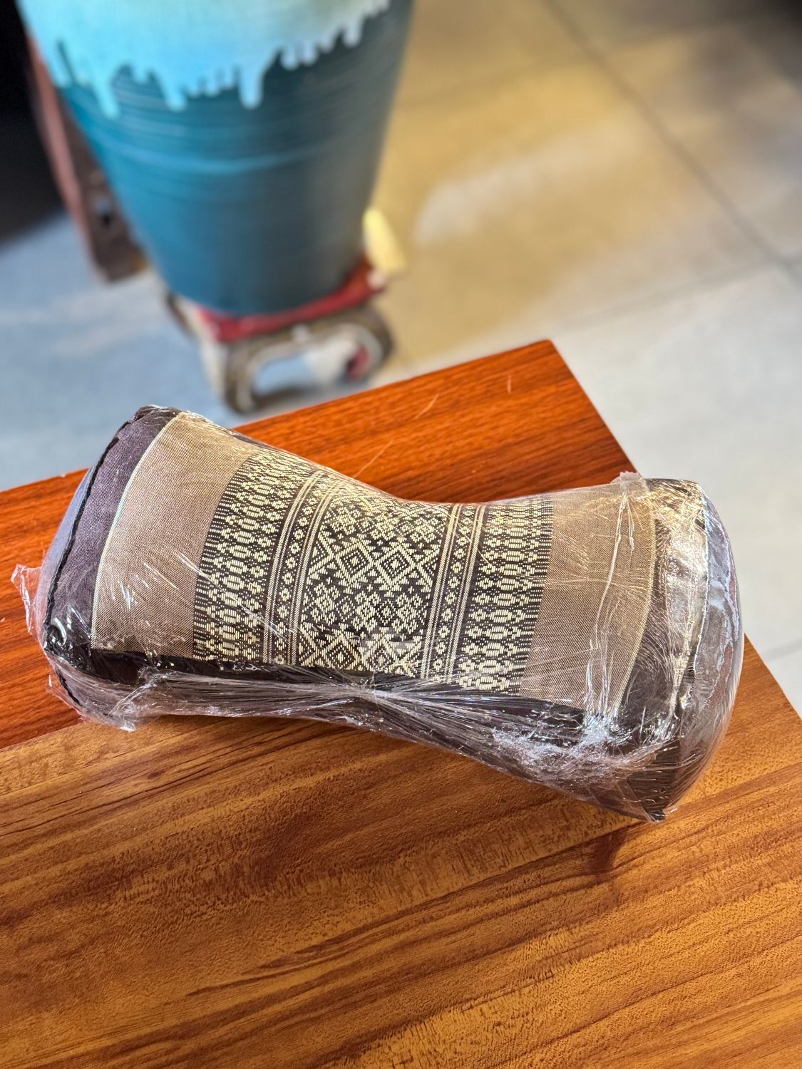 Traditional Thai Head Rest Pillow - Brown4