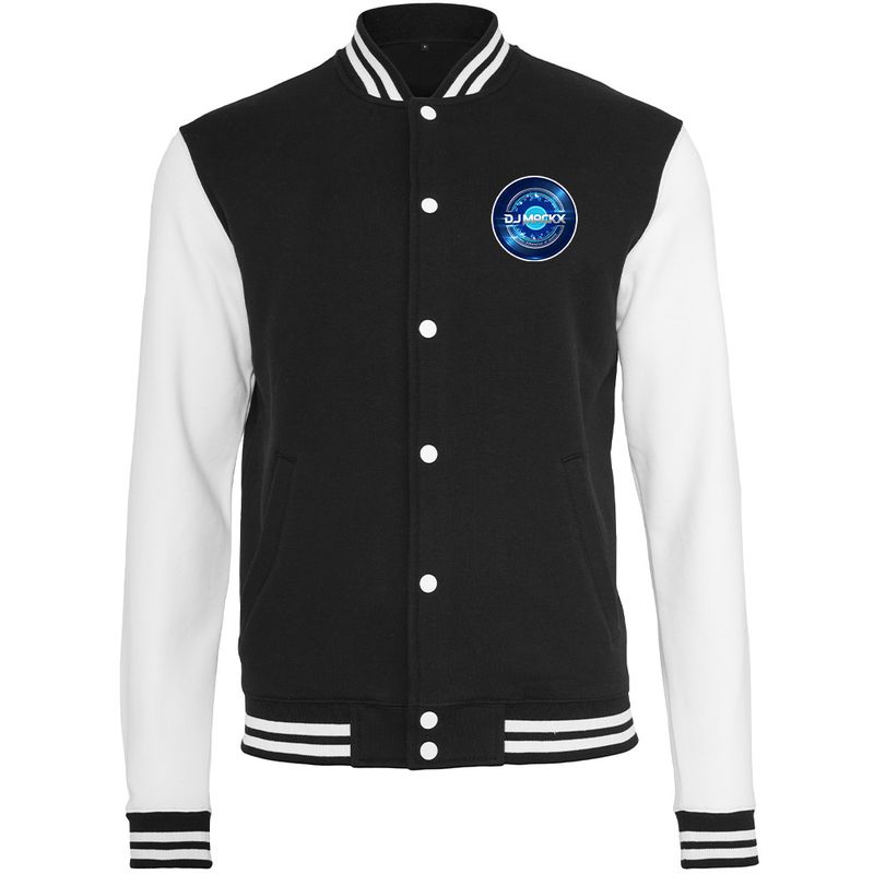 DJ Mackx Sweat-College-Jacket Round-Logo (Unisex) DJ Mackx Sweat-College-Jacket Round-Logo (Unisex)