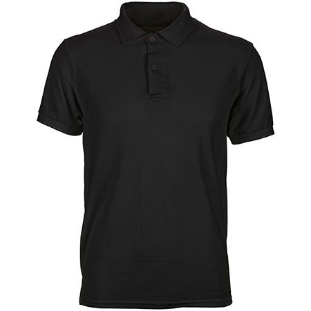 Poloshirt (Unisex), Farbe Schwarz (Inkl. zwei Druckbereichen vorne und/oder hinten)