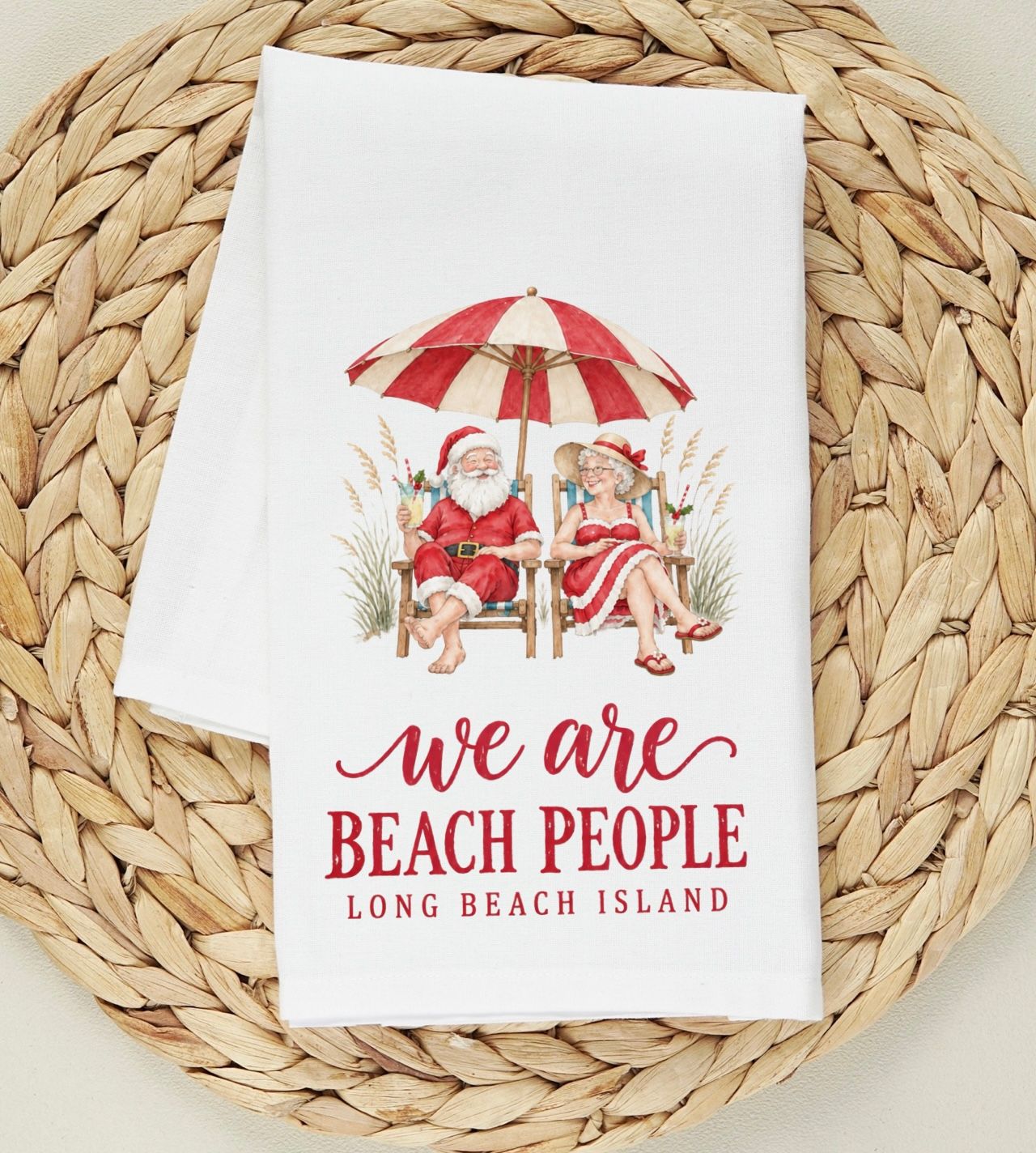 WE ARE BEACH PEOPLE TEA TOWEL