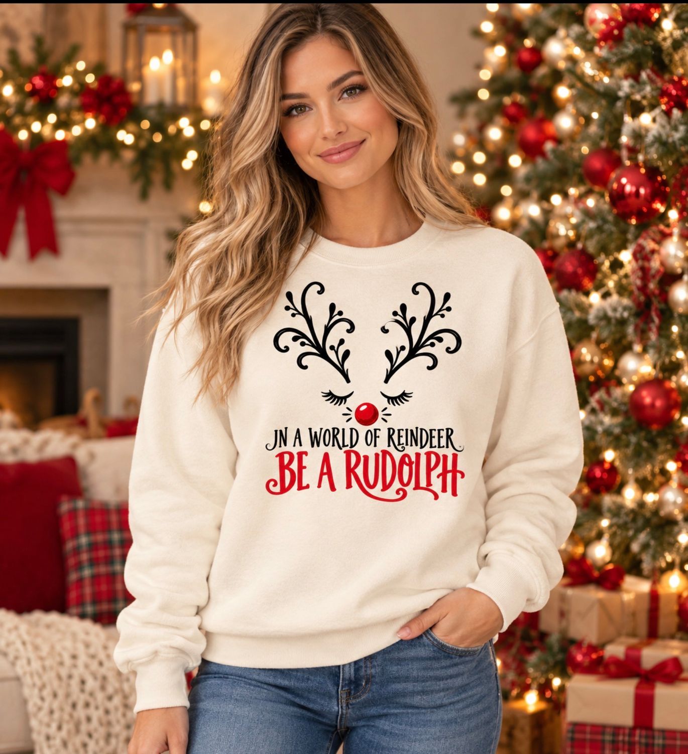 IN A WORLD OF REINDEER BE A RUDOLPH