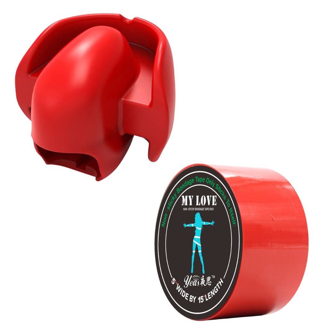 Silicone Tongue Gag with Reusable Pleasure Tape