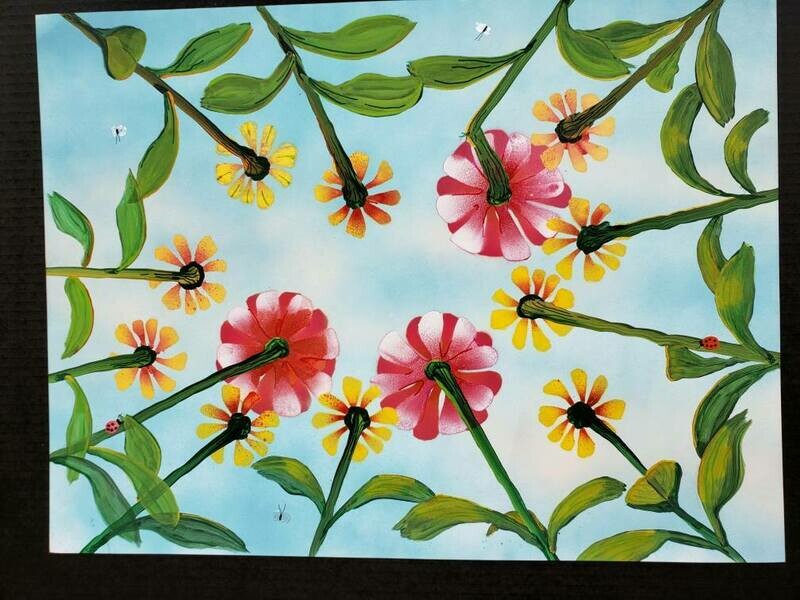 Looking Up to Flowers 18x24