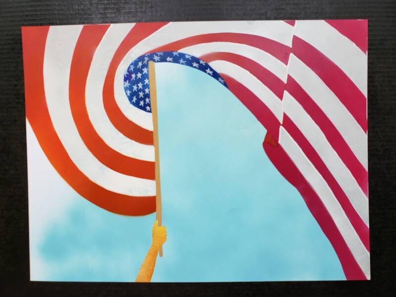 SOLD 4th of July 18x24