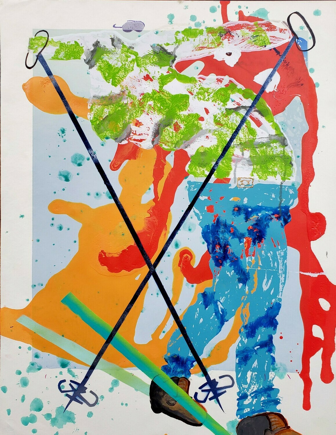 Skier 
22 x 30