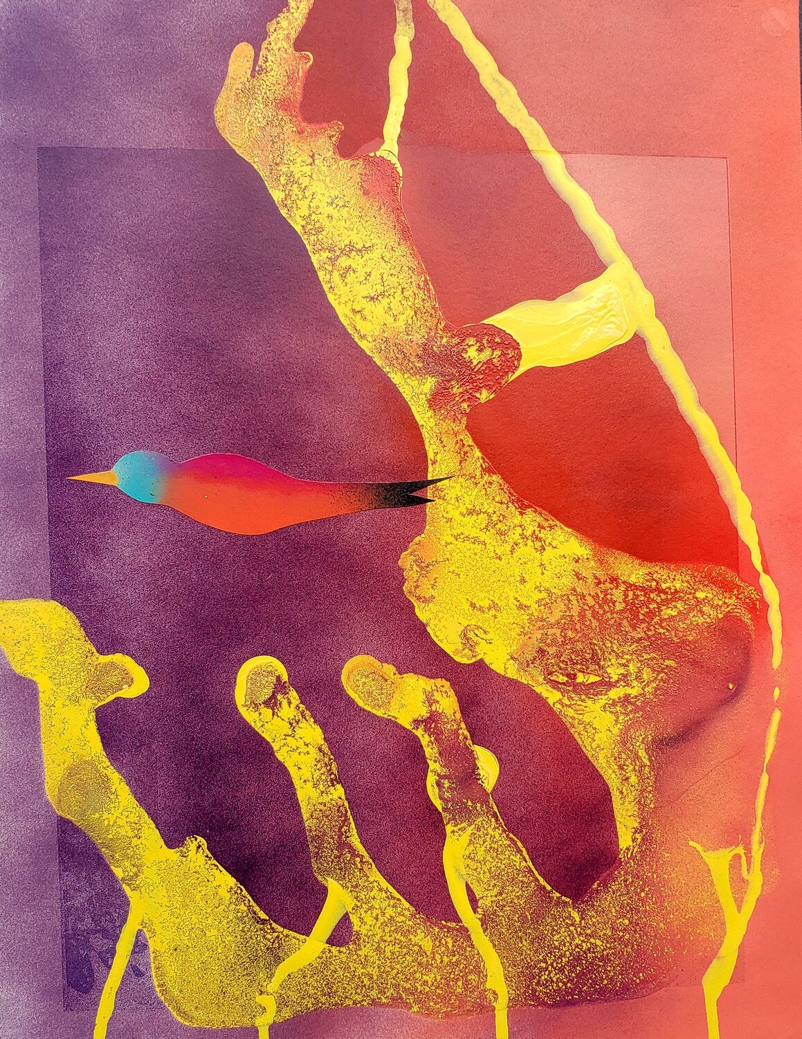 Caught in Flight 22x30