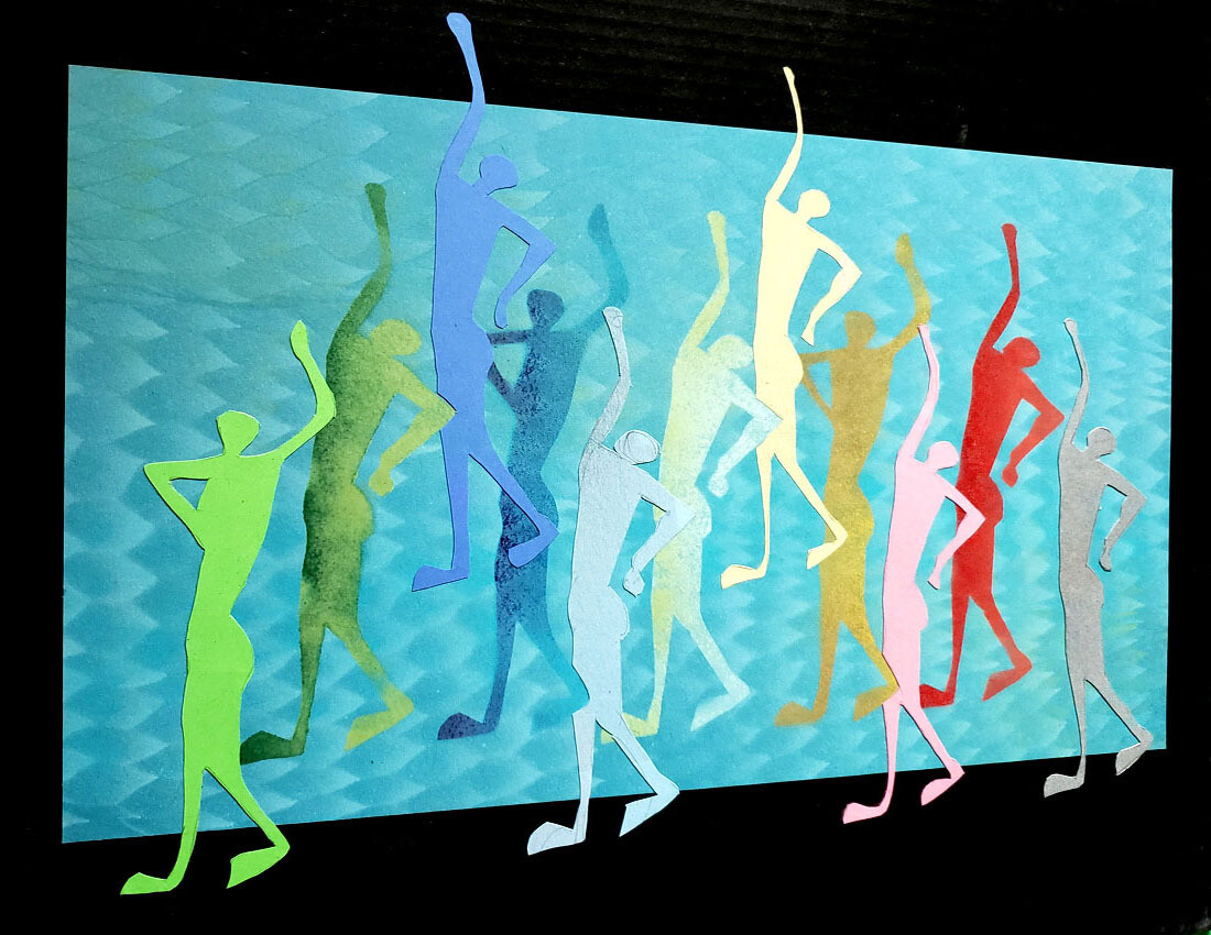 Olympic Swimmers 20x20