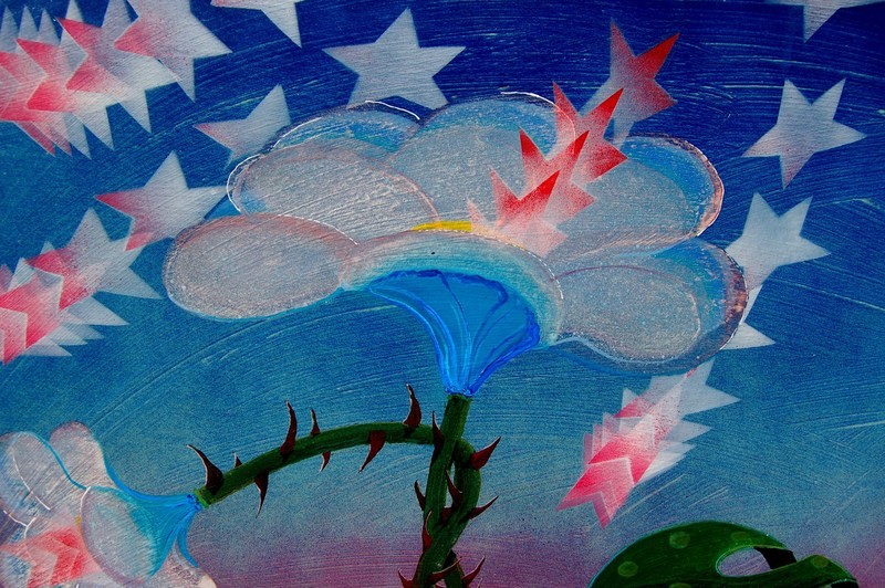 Star Flower  30 x 42