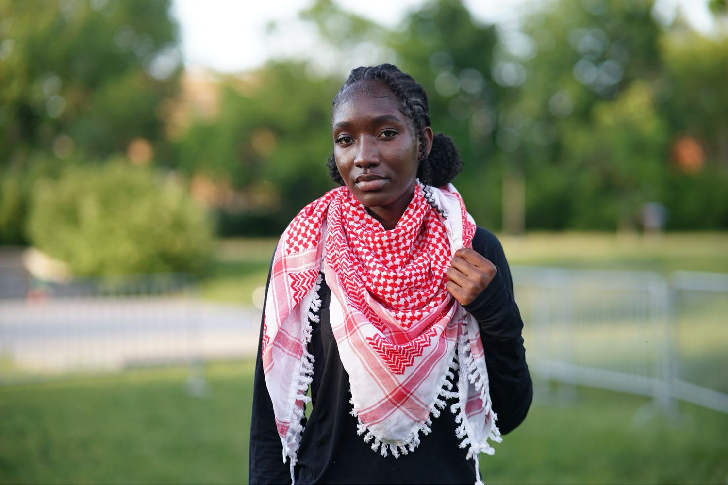 Red Keffiyeh with Tassels