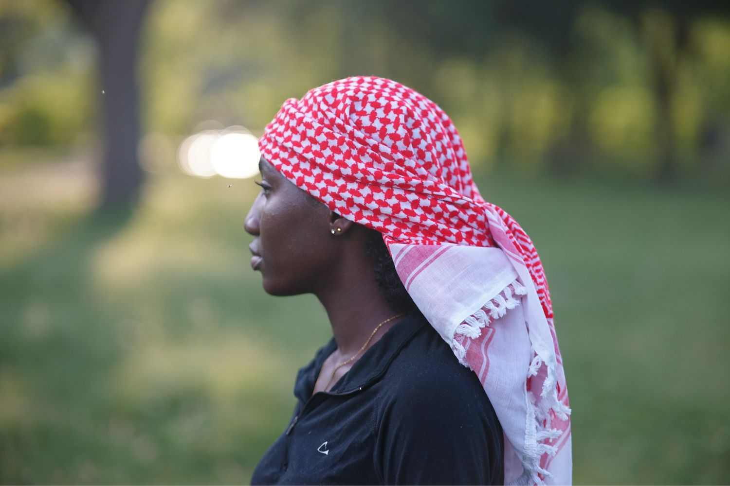 Red Keffiyeh with Tassels