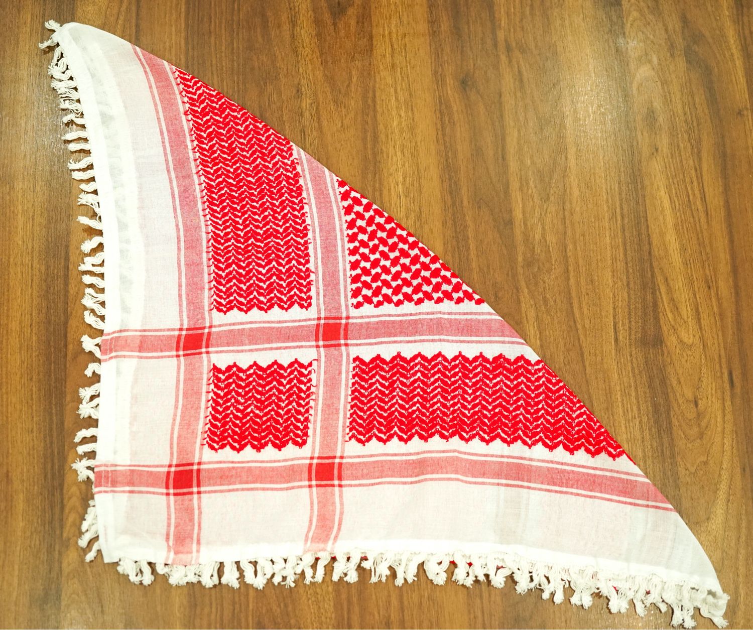 Mini Red Keffiyeh with Tassels