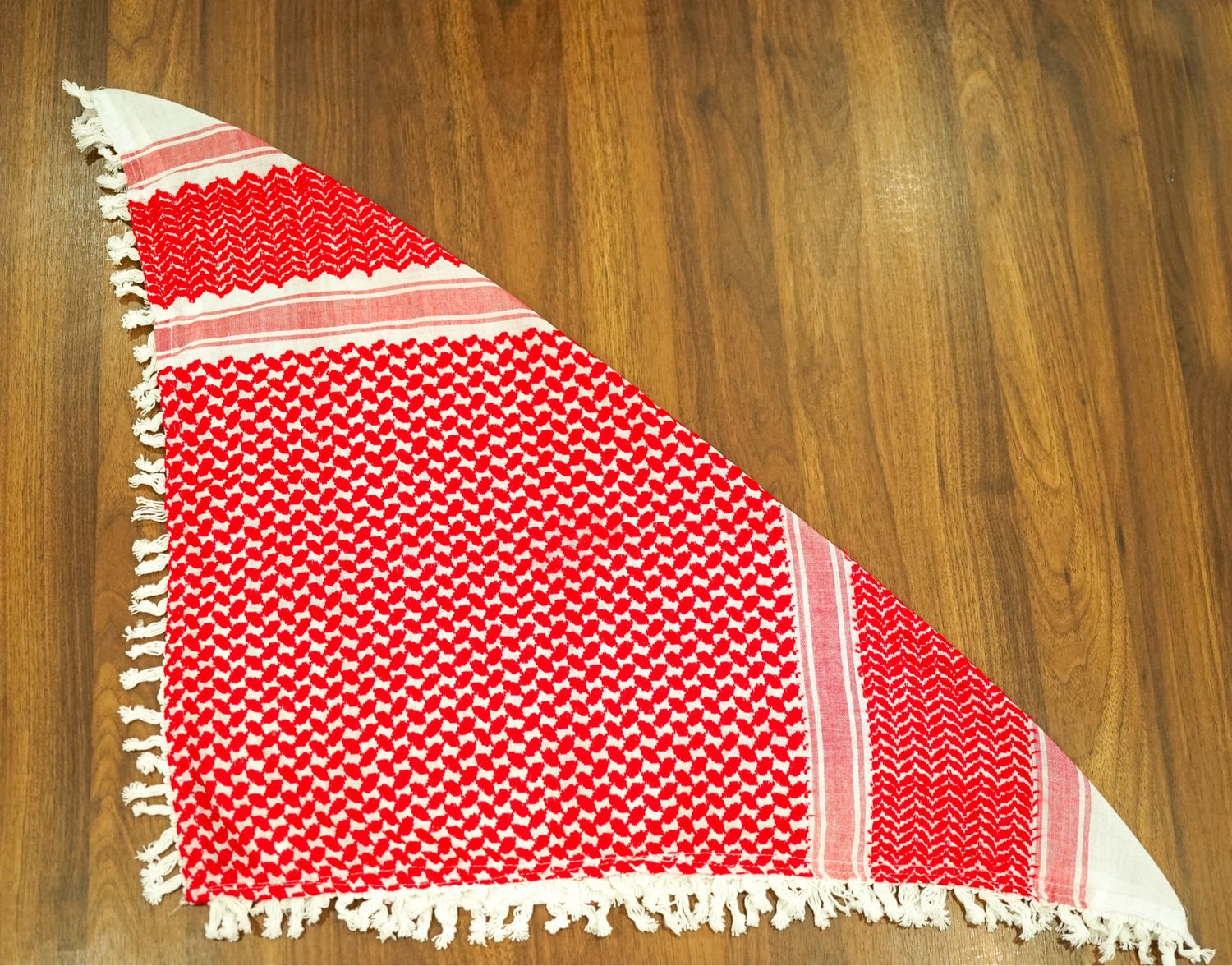 Mini Red Keffiyeh with Tassels