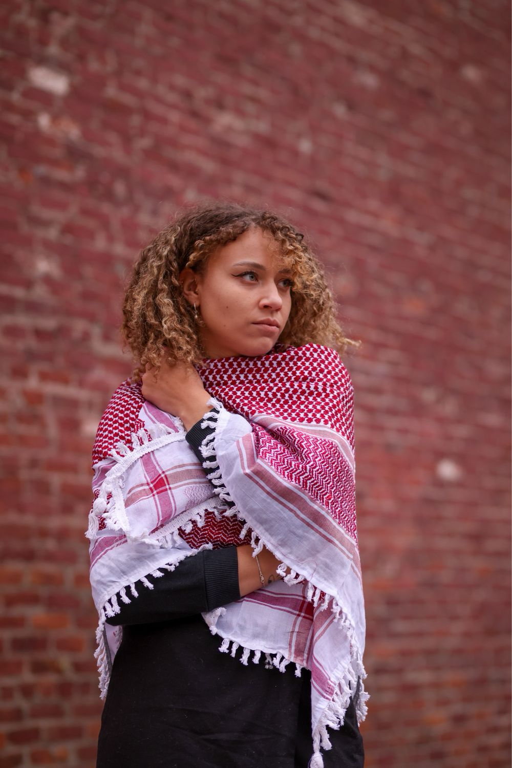 Bordeaux Keffiyeh with Tassels