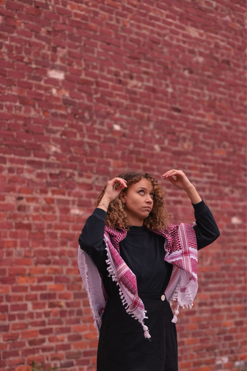 Bordeaux Keffiyeh with Tassels