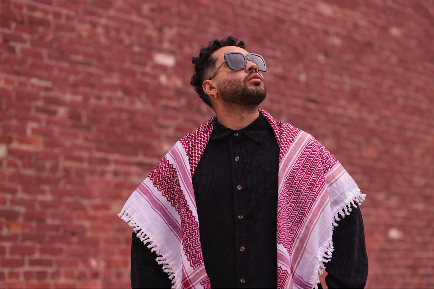 Bordeaux Keffiyeh with Tassels