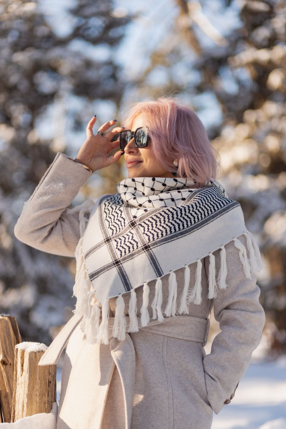 Premium Winter Keffiyeh - Triangle