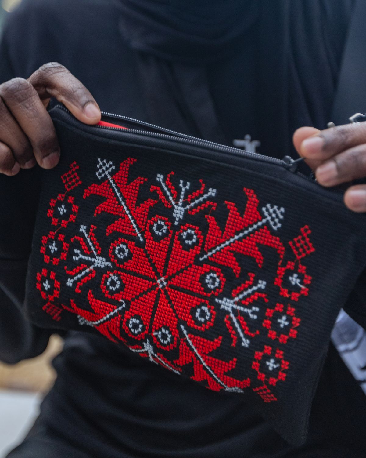 Scissors and Roses Pouch
