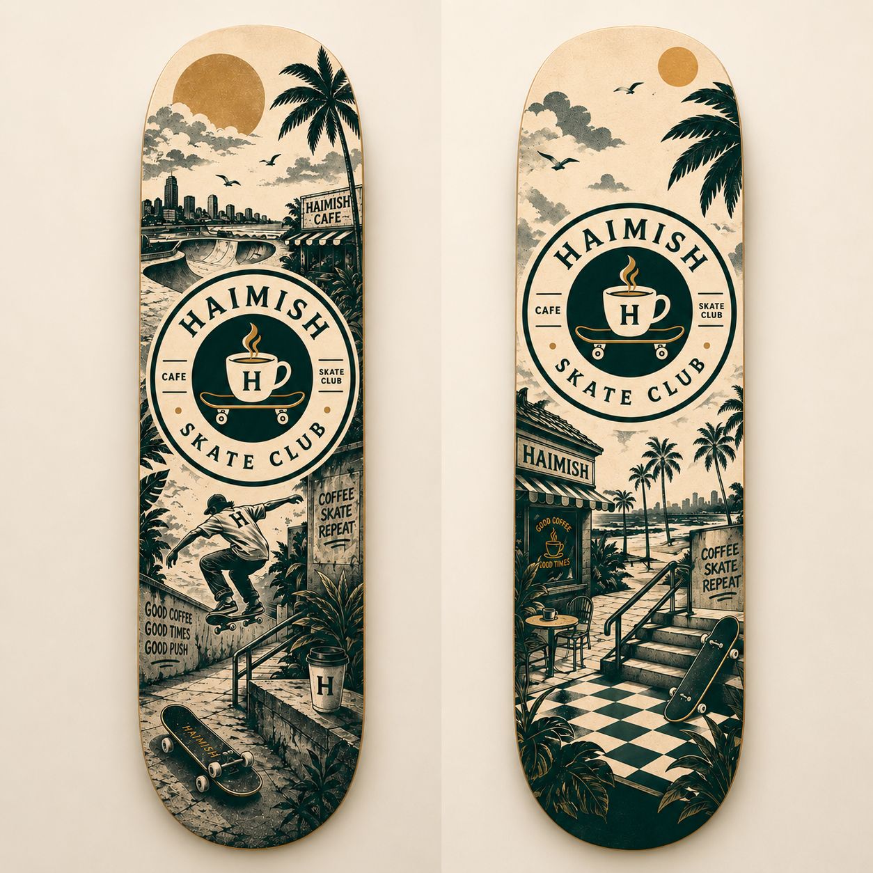 Haimish Shake Deck Wall Art-Deck Only(leave model in descript)