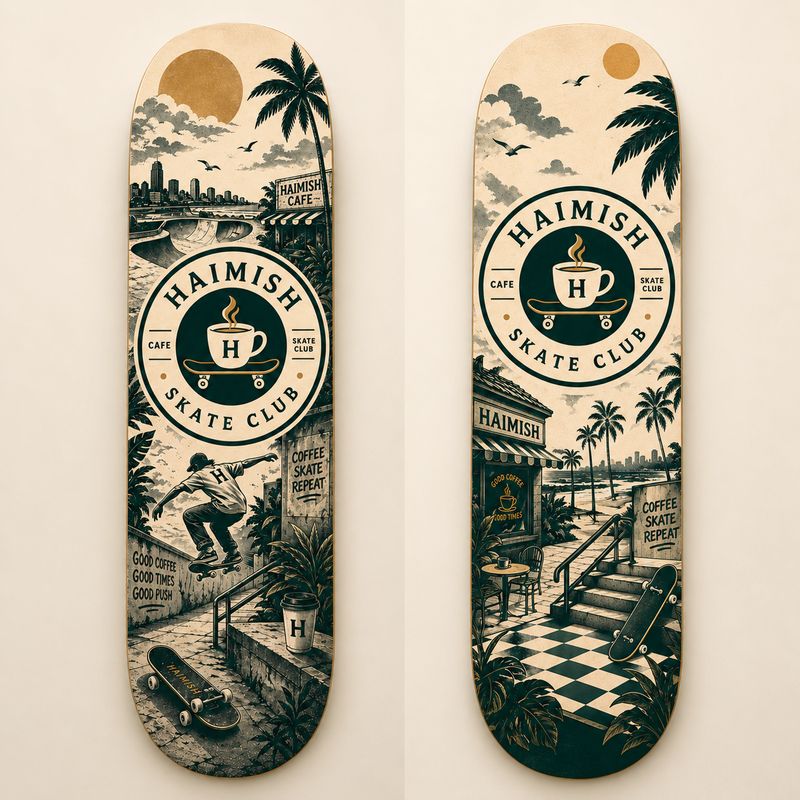 Haimish Shake Deck Wall Art-Deck Only(leave model in descript)