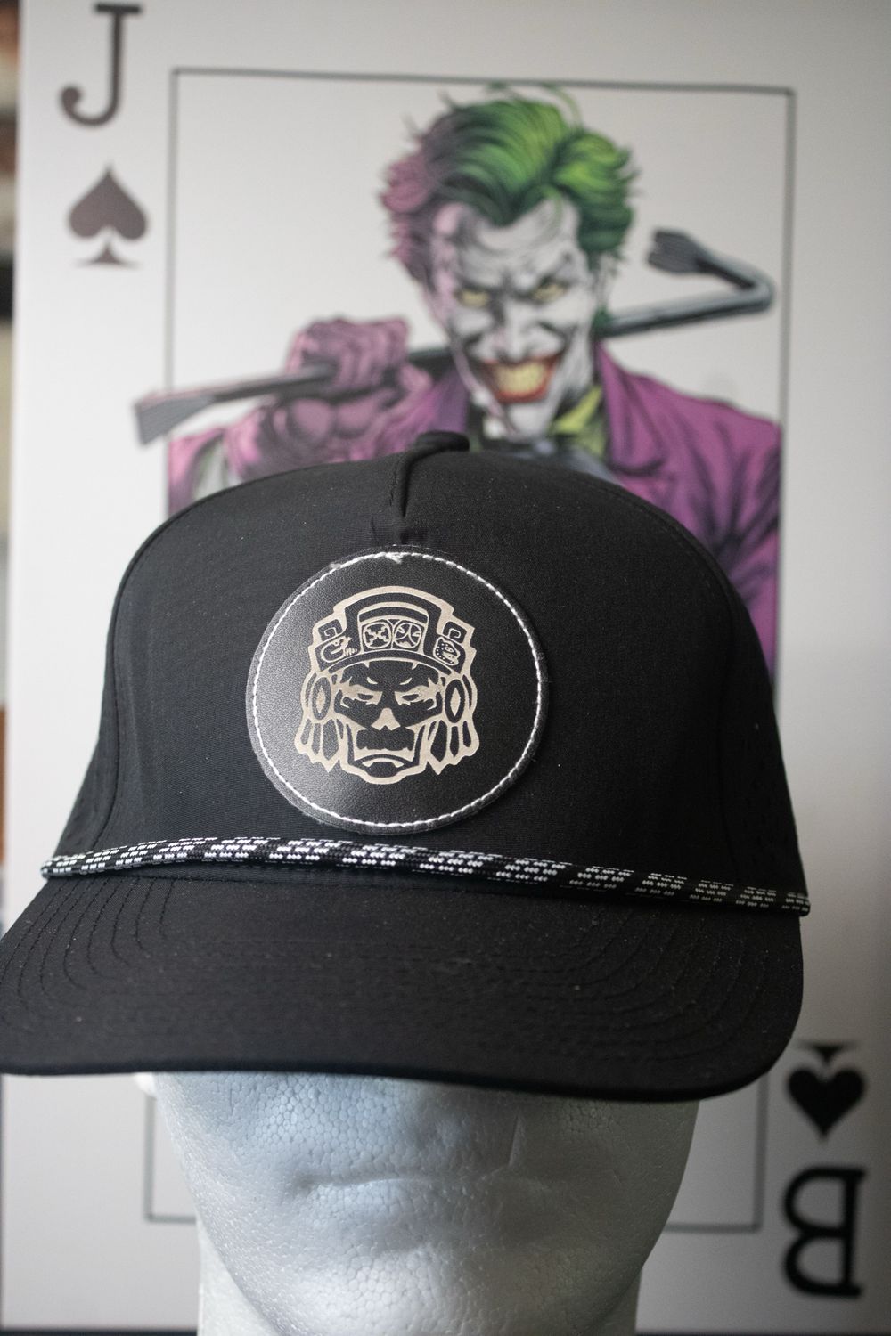 Black Hat - Black Aztyanz logo With White/black Rope
