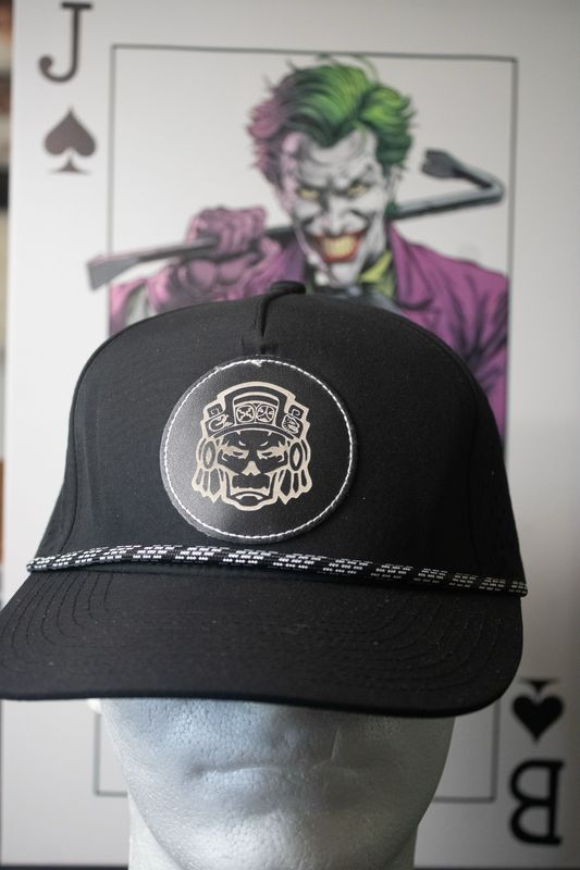 Black Hat - Black Aztyanz logo With White/black Rope