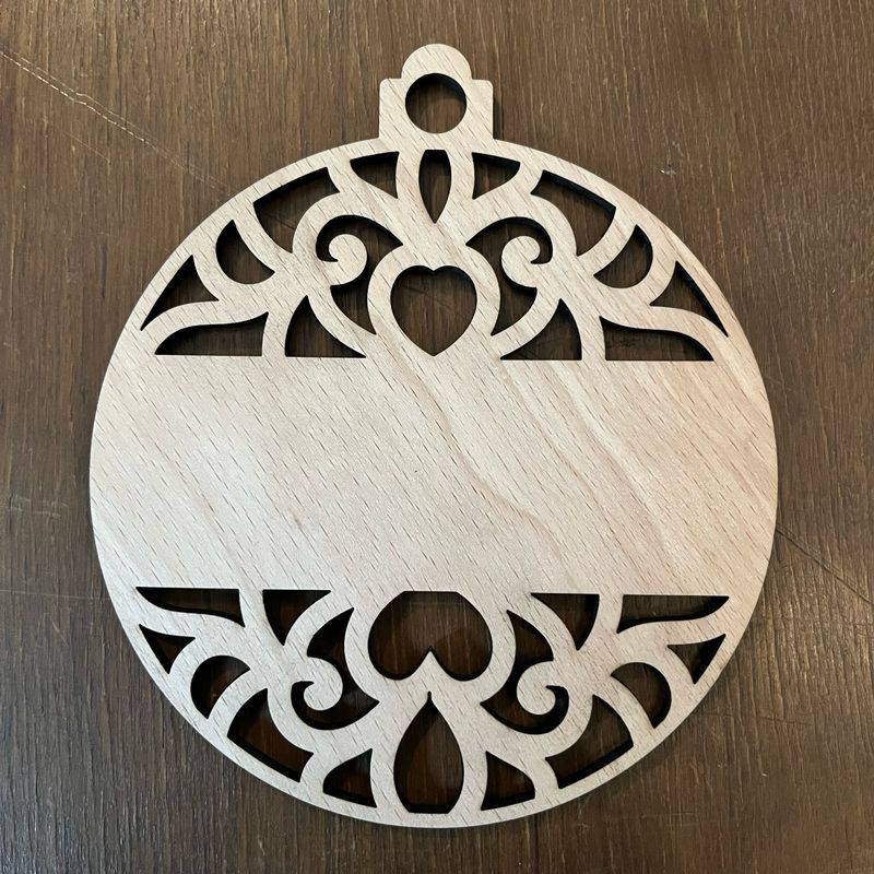 Weihnachtsanhänger Größe L Herz