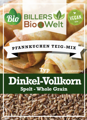 Billers Bio Teig Mix Pfannkuchen Dinkel Vollkorn