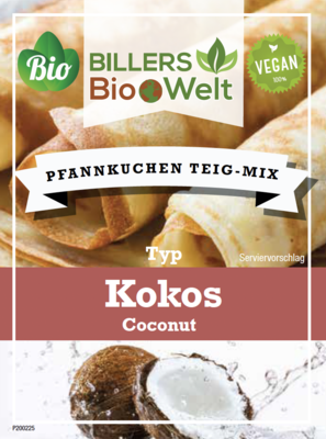 Billers Bio Teig Mix Pfannkuchen Kokos