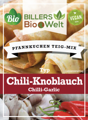 Billers Bio Teig Mix Pfannkuchen Chili Knoblauch