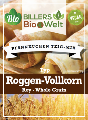 Billers Bio Teig Mix Pfannkuchen Roggen Vollkorn