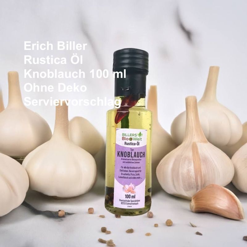 Erich Biller Rustica Bio Öl Typ Knoblauch 100ml Erich Biller Rustica Bio Öl Typ Knoblauch 100ml