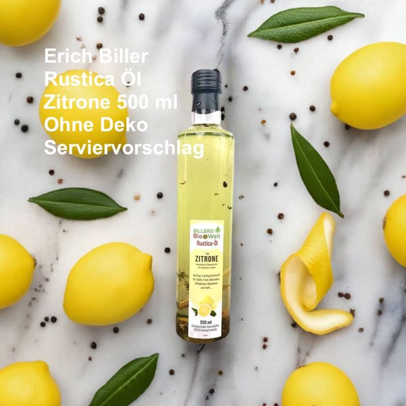 Erich Biller Rustica Bio Öl Typ Zitrone 500ml Erich Biller Rustica Bio Öl Typ Zitrone 500ml