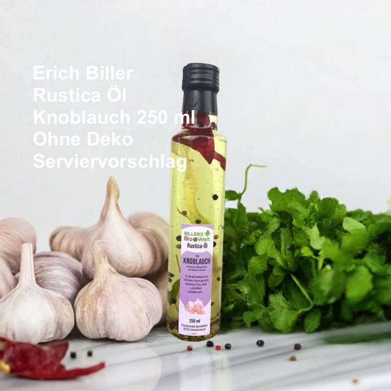 Erich Biller Rustica Bio Öl Typ Knoblauch 250ml Erich Biller Rustica Bio Öl Typ Knoblauch 250ml