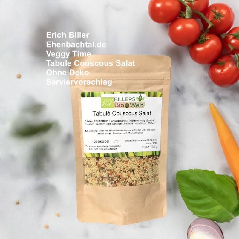 Erich Biller Bio Veggy Time Tabule Couscous Salat