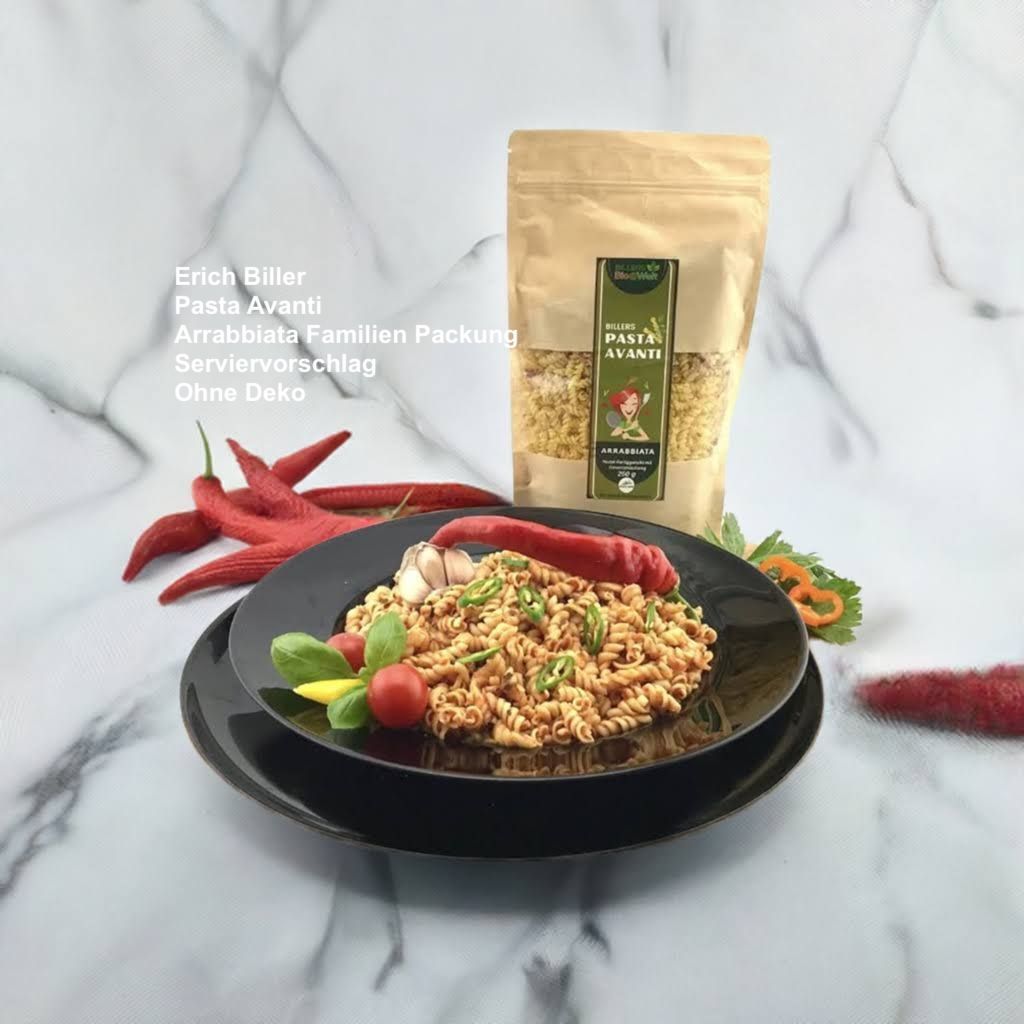 Erich Biller Bio Pasta Avanti Arrabbiata Familien Packung