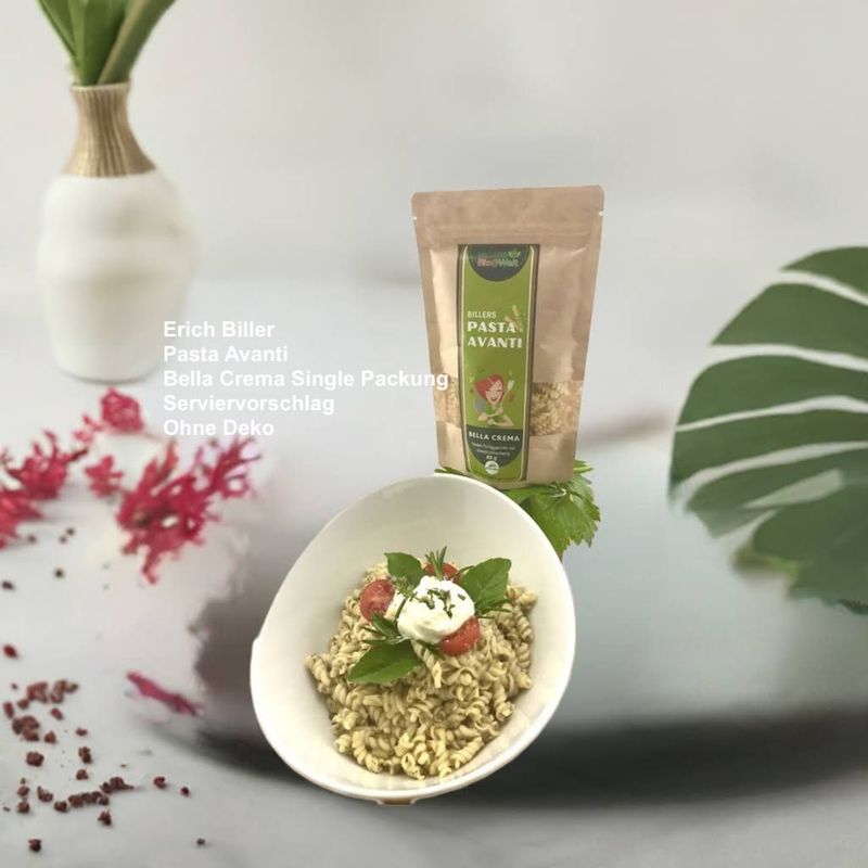 Erich Biller Bio Pasta Avanti Bella Crema Single Packung Erich Biller Bio Pasta Avanti Bella Crema Single Packung