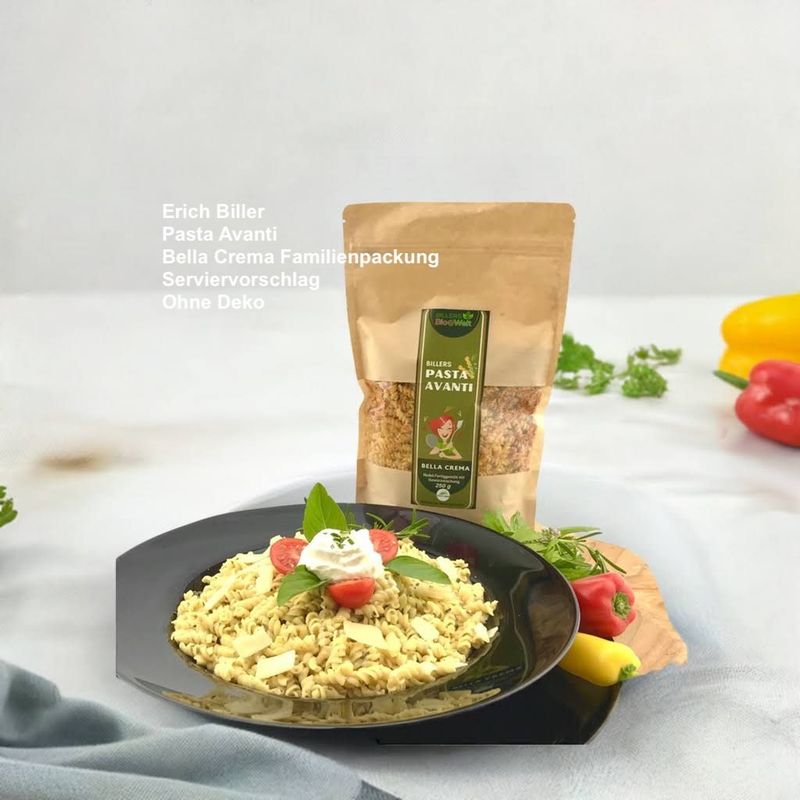 Erich Biller Bio Pasta Avanti Bella Crema Familien Packung Erich Biller Bio Pasta Avanti Bella Crema Familien Packung