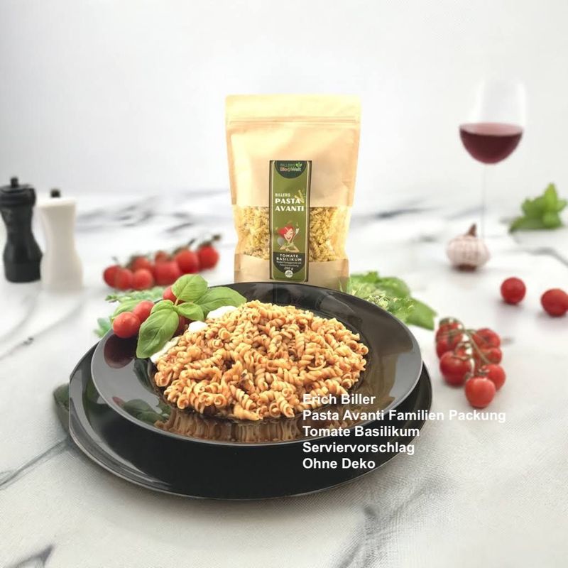 Erich Biller Bio Pasta Avanti Tomaten Basilikum Familien Packung Erich Biller Bio Pasta Avanti Tomaten Basilikum Familien Packung