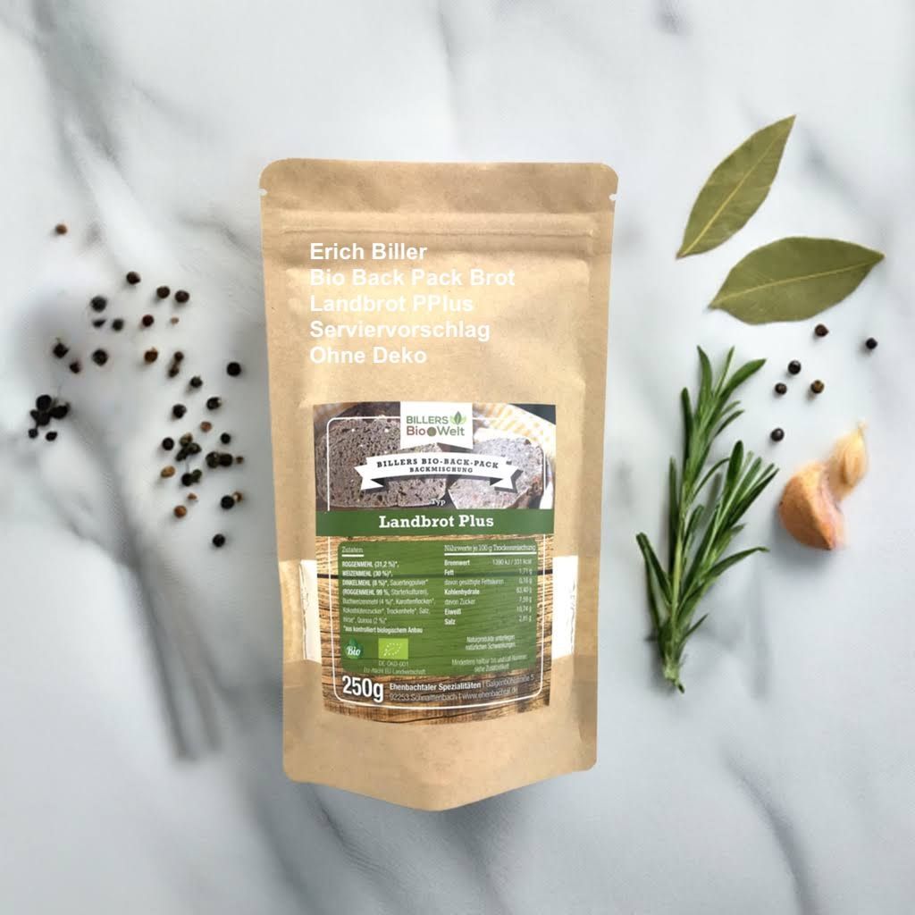Erich Biller Bio Back Pack Brot Nachfüllpackung Landbrot Plus