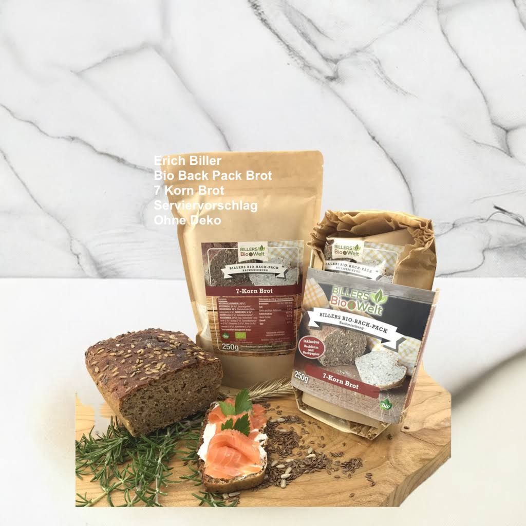 Erich Biller Bio Back Pack Brot 7 Korn Brot